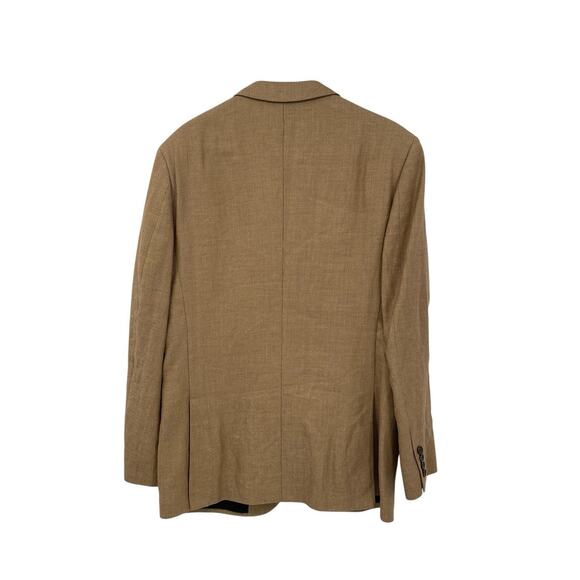 J Crew Ludlow Blazer Tan Linen Cotton Blend Size 42R - Picture 5 of 12